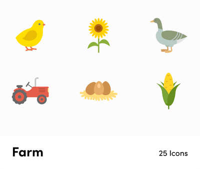 Farm-Flat-Vector-Icons Icons Farm Flat Vector Icons S01192201 powerpoint-template keynote-template google-slides-template infographic-template