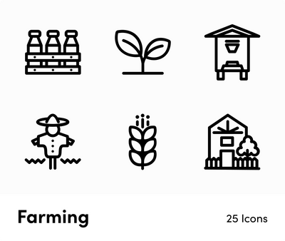 Farming-Outline-Vector-Icons Icons Farming Outline Vector Icons S12212101 powerpoint-template keynote-template google-slides-template infographic-template
