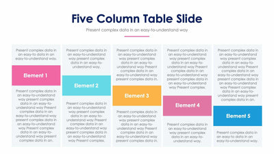 Five Column Table-Slides Slides Five Column Table Slide Infographic Template S12232102 powerpoint-template keynote-template google-slides-template infographic-template
