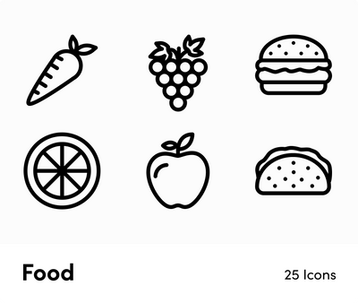 Food-Outline-Vector-Icons Icons Food Outline Vector Icons S12162101 powerpoint-template keynote-template google-slides-template infographic-template
