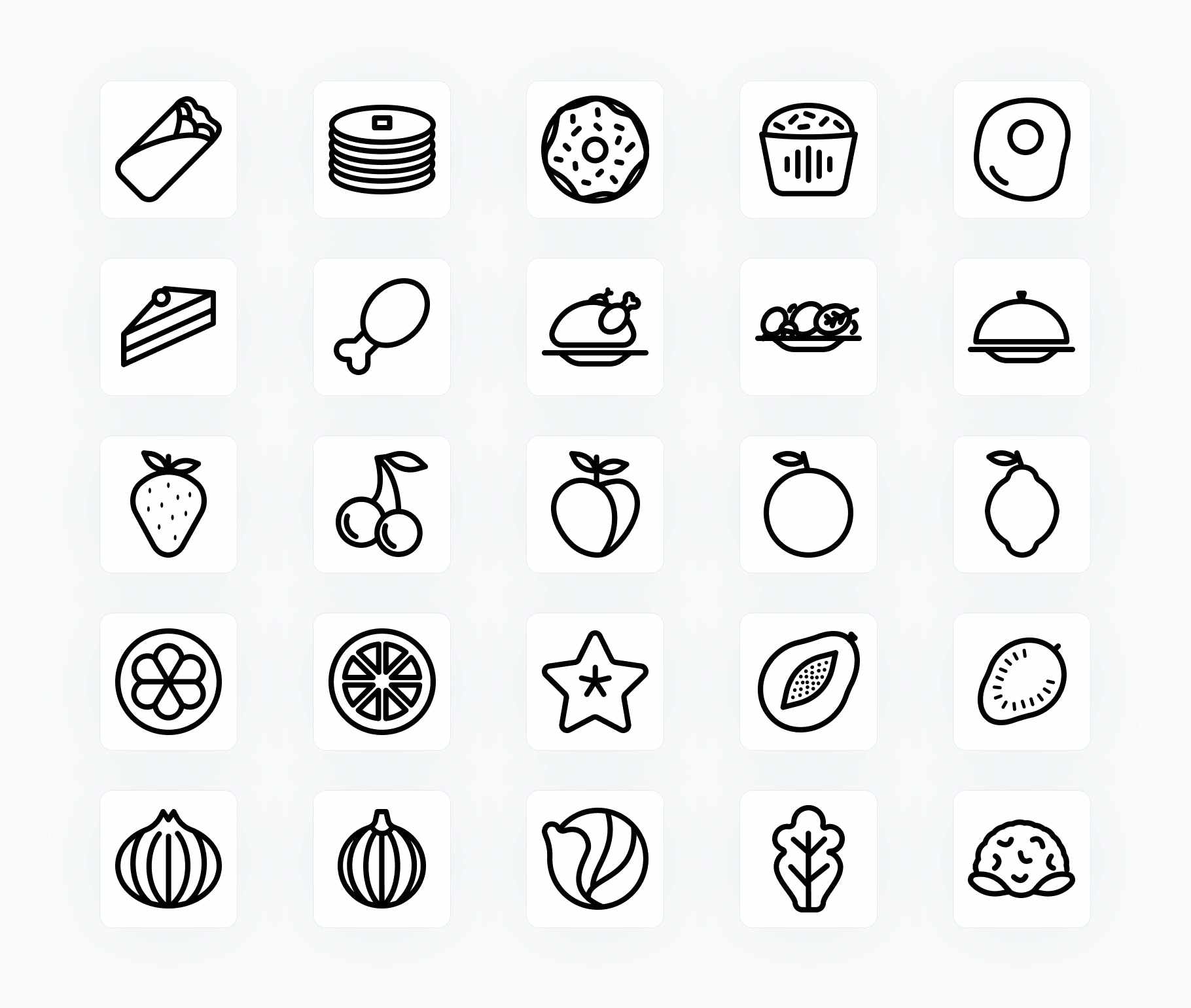 Food-Outline-Vector-Icons Icons Food Outline Vector Icons S12162102 powerpoint-template keynote-template google-slides-template infographic-template