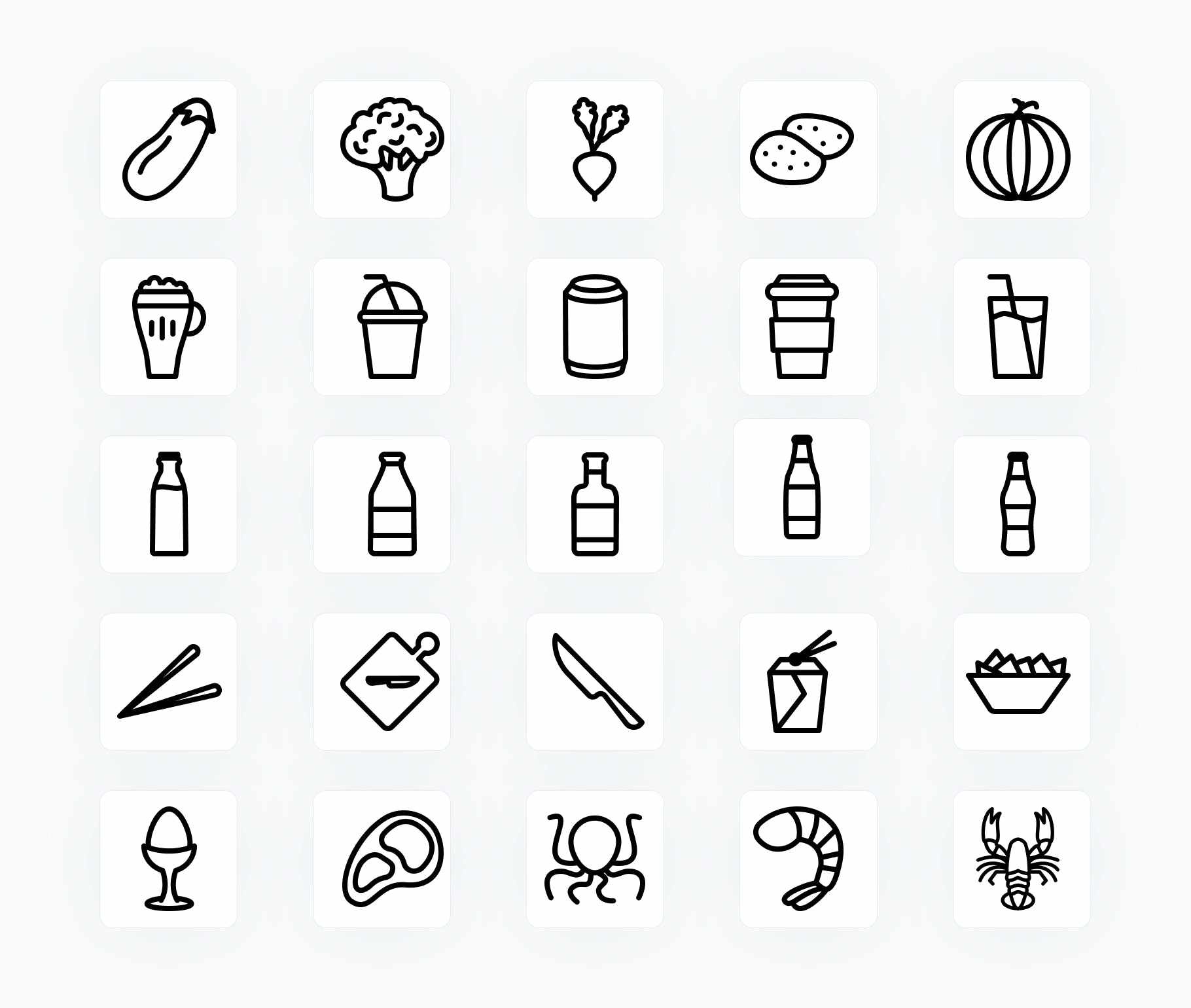 Food-Outline-Vector-Icons Icons Food Outline Vector Icons S12162103 powerpoint-template keynote-template google-slides-template infographic-template