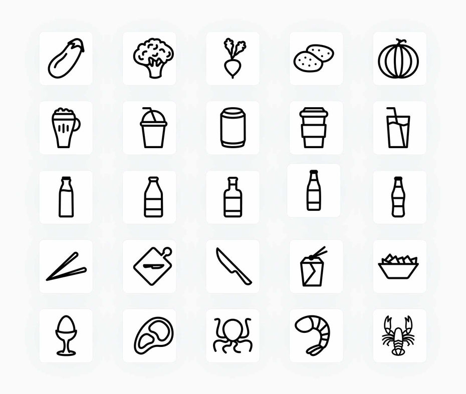 Food-Outline-Vector-Icons Icons Food Outline Vector Icons S12162103 powerpoint-template keynote-template google-slides-template infographic-template