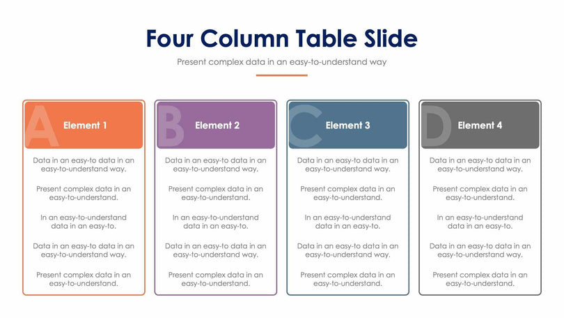 Four Column Table-Slides Slides Four Column Table Slide Infographic Template S12232107 powerpoint-template keynote-template google-slides-template infographic-template