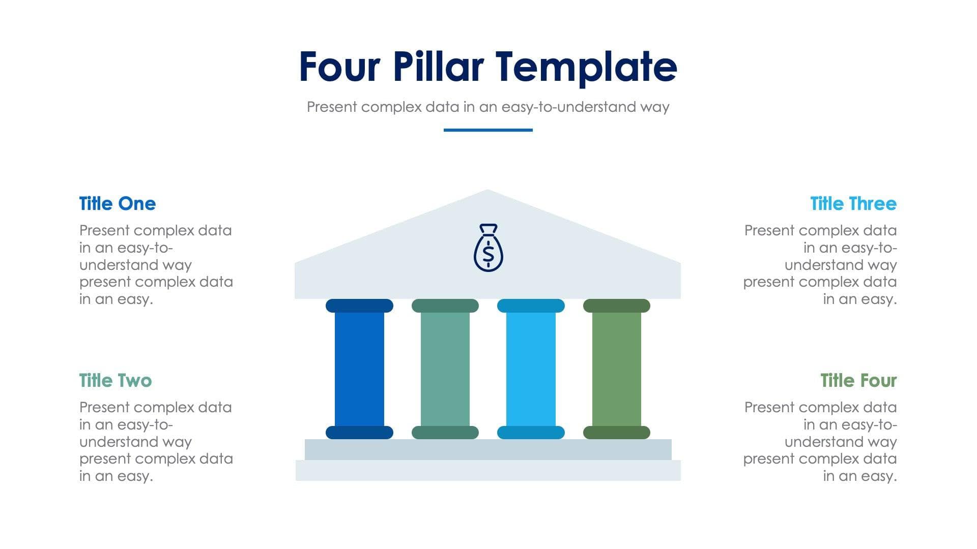 Four Pillar Slide Infographic Template S06102205 – Infografolio