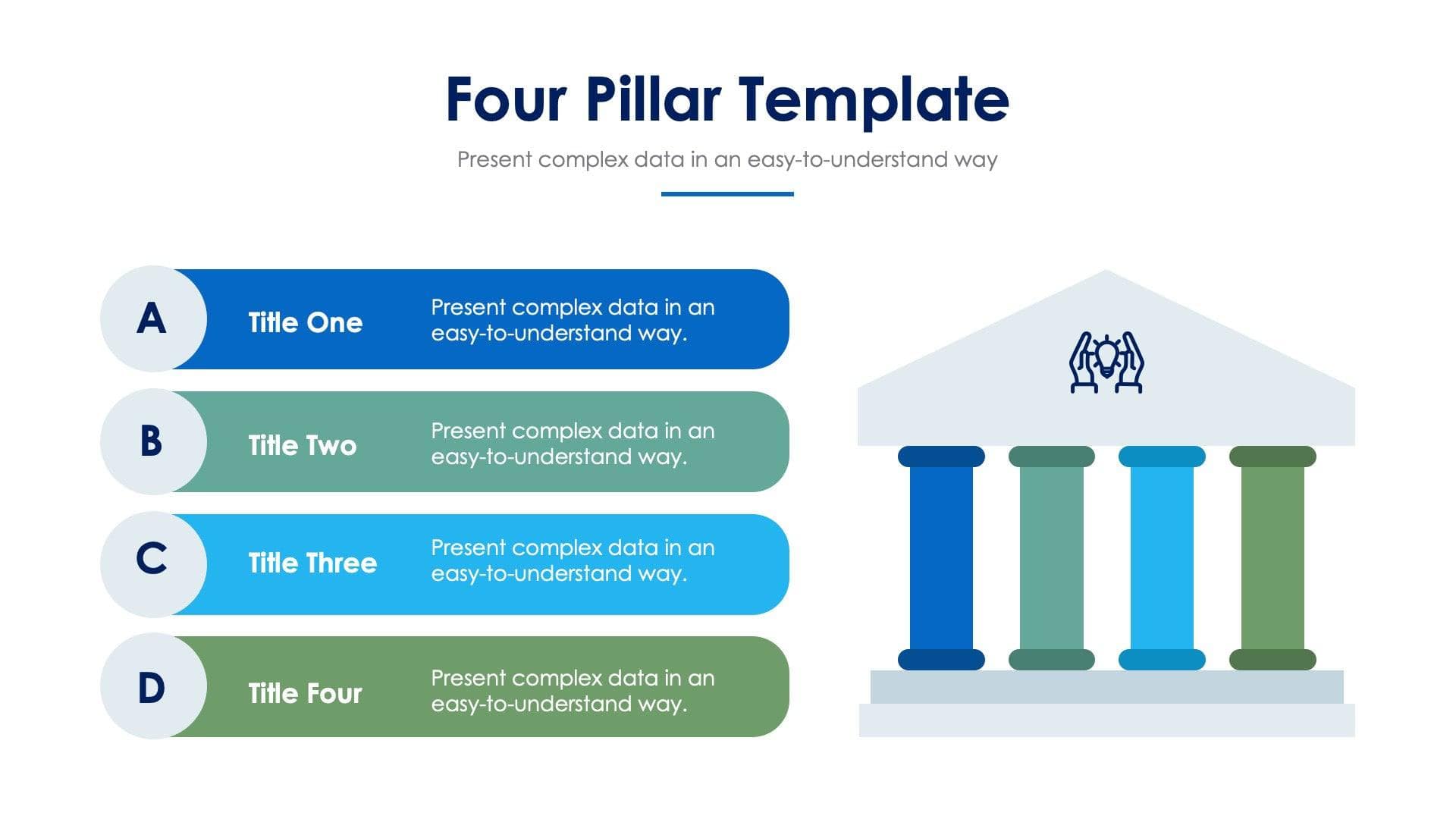 Four Pillar Slide Infographic Template S06102207 – Infografolio