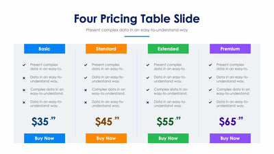 Four Pricing Table-Slides Slides Four Pricing Table Slide Infographic Template S12152105 powerpoint-template keynote-template google-slides-template infographic-template