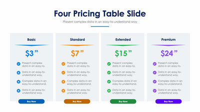 Four Pricing Table-Slides Slides Four Pricing Table Slide Infographic Template S12152107 powerpoint-template keynote-template google-slides-template infographic-template