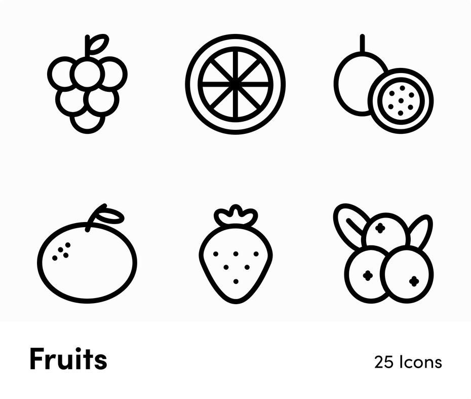 Fruits-Outline-Vector-Icons Icons Fruits Outline Vector Icons S12212101 powerpoint-template keynote-template google-slides-template infographic-template
