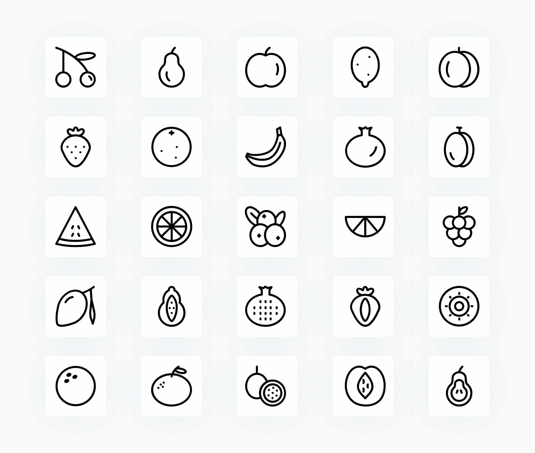 Fruits-Outline-Vector-Icons Icons Fruits Outline Vector Icons S12212101 powerpoint-template keynote-template google-slides-template infographic-template