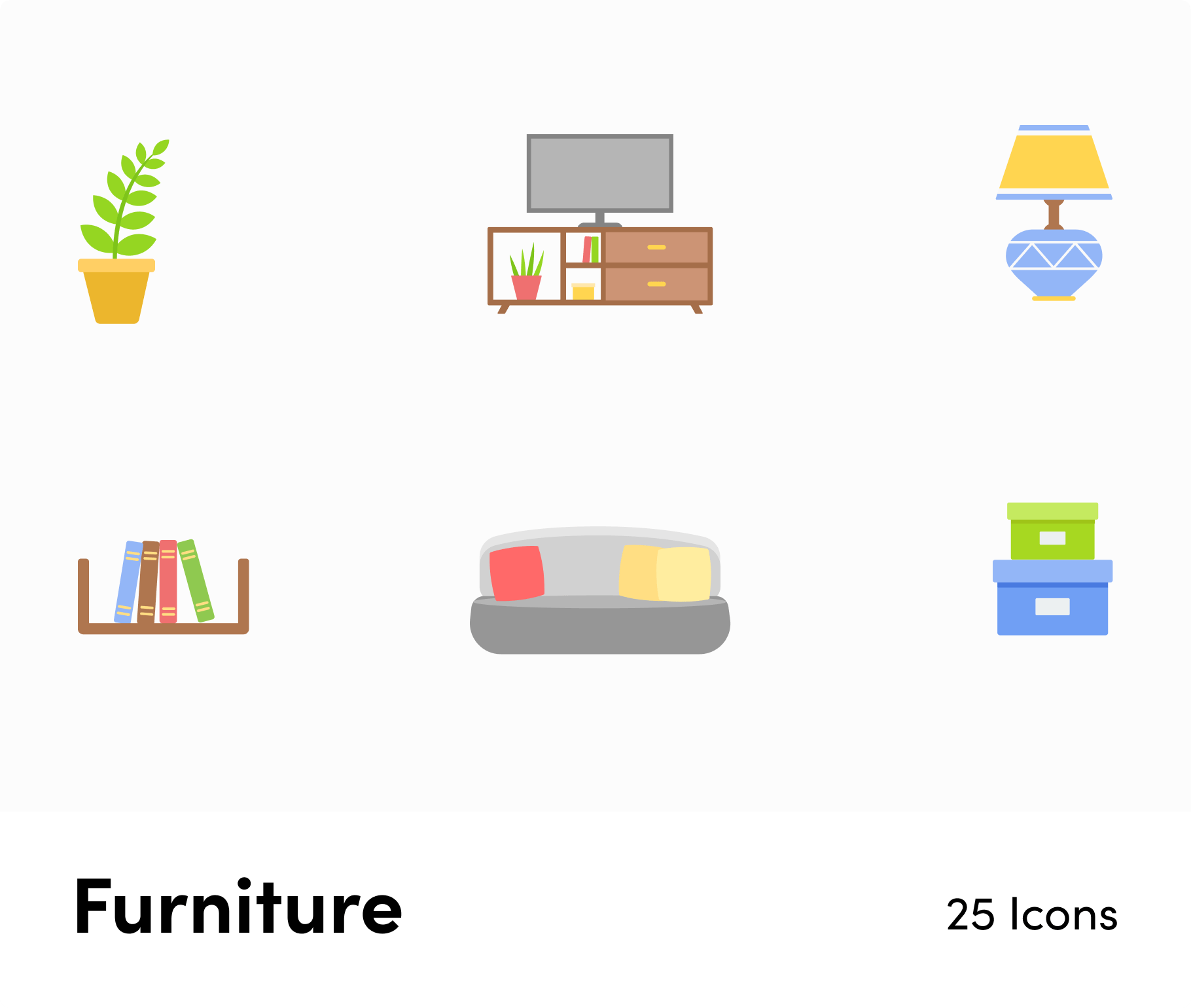 Furniture-Flat-Vector-Icons Icons Furniture Flat Vector Icons S01192203 powerpoint-template keynote-template google-slides-template infographic-template