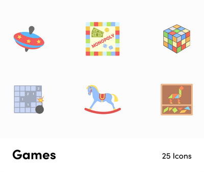 Games-Flat-Vector-Icons Icons Games Flat Vector Icons S01192202 powerpoint-template keynote-template google-slides-template infographic-template