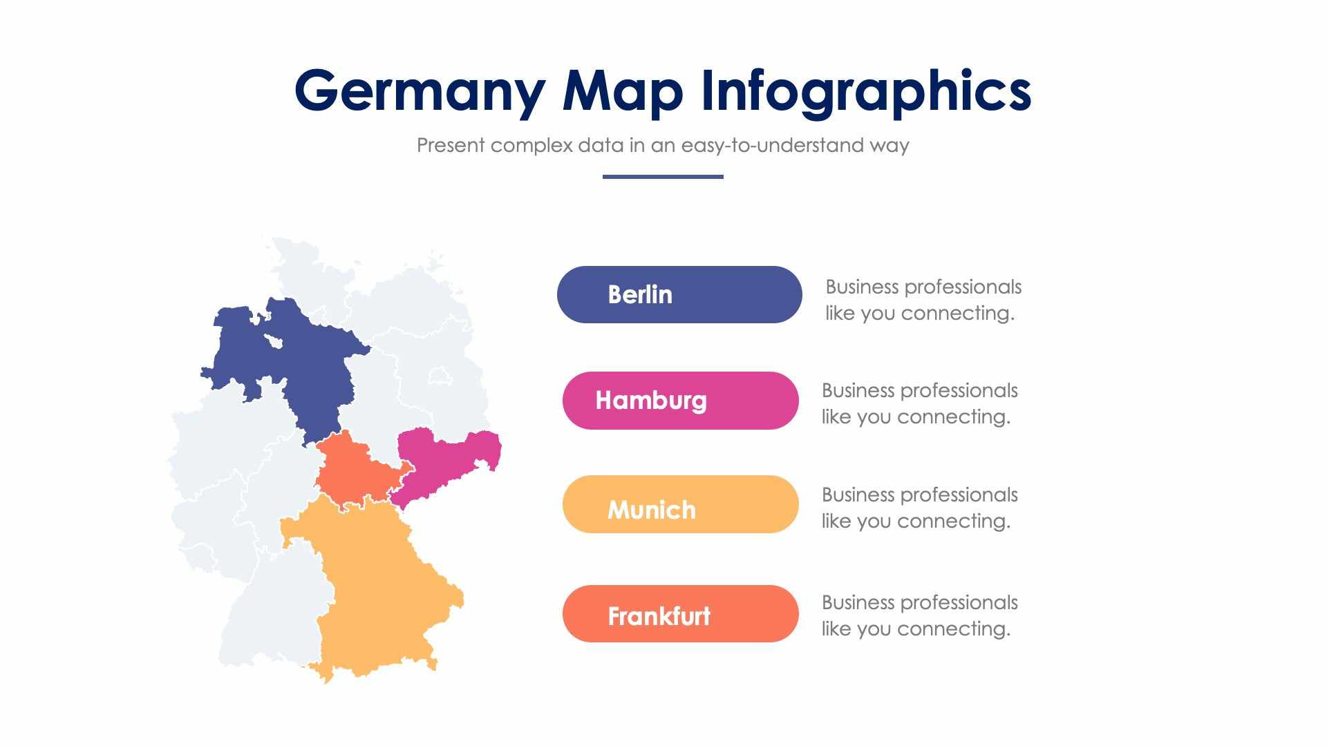 Germany Map Slide Infographic Template S12222123 | Infografolio