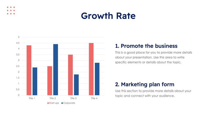 Growth Rate Slide Template S10182201 – Infografolio