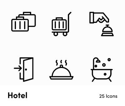 Hotel-Outline-Vector-Icons Icons Hotel Outline Vector Icons S12212101 powerpoint-template keynote-template google-slides-template infographic-template