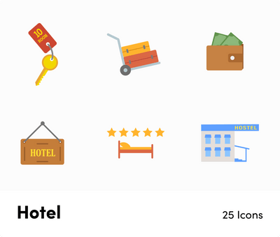 Hotels Flat Vector Icons S12082101-Icons-Hotels-Flat-Vector-Icons-Powerpoint-Keynote-Google-Slides-Adobe-Illustrator-Infografolio