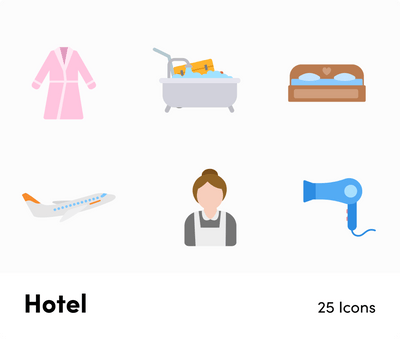 Hotels Flat Vector Icons S12082102-Icons-Hotels-Flat-Vector-Icons-Powerpoint-Keynote-Google-Slides-Adobe-Illustrator-Infografolio