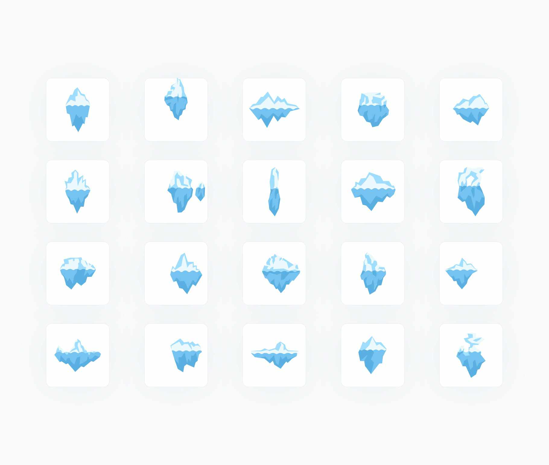 Iceberg-Flat-Vector-Icons Icons Iceberg Flat Vector Icons S12132101 powerpoint-template keynote-template google-slides-template infographic-template