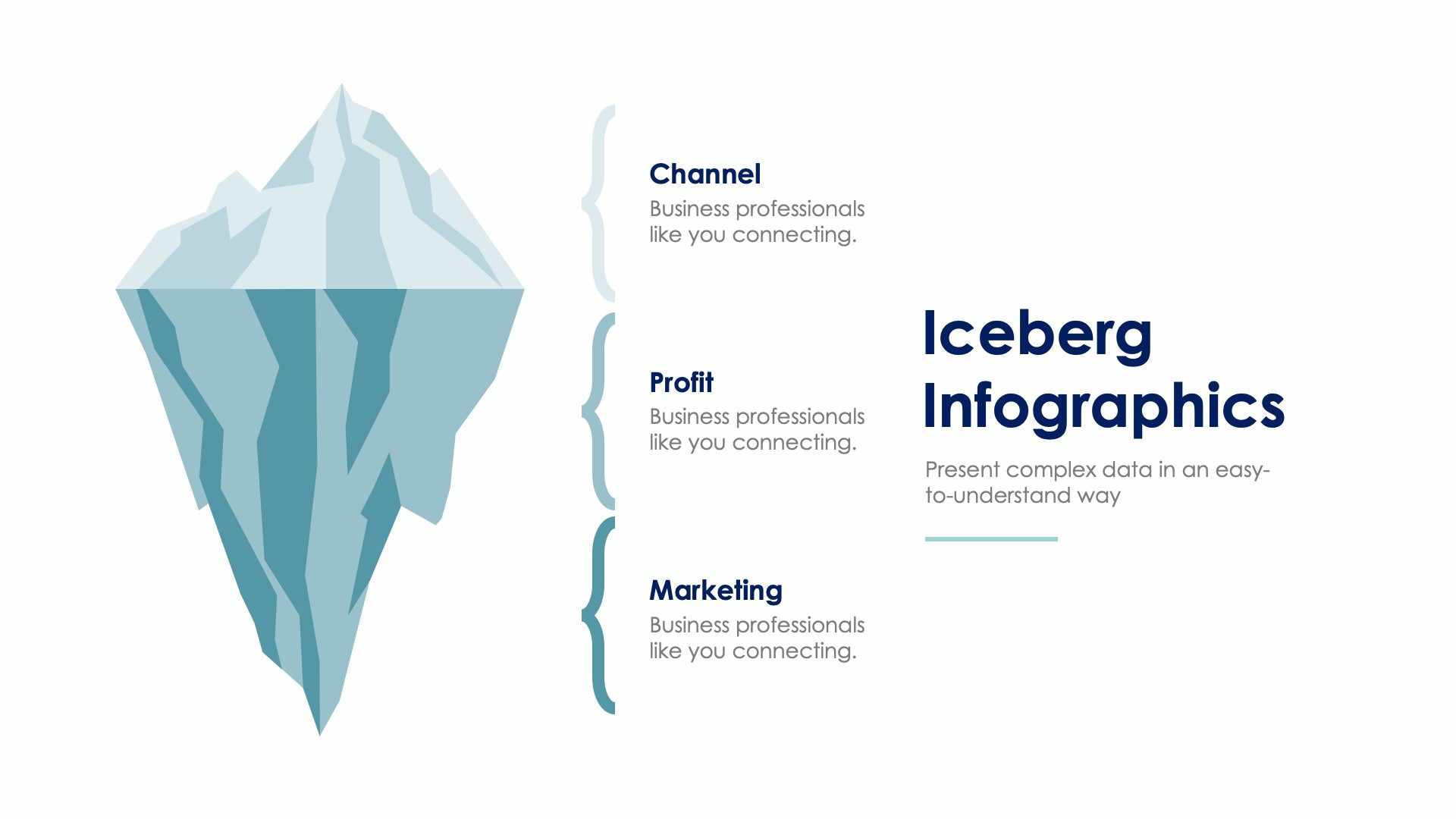 Iceberg Slide Infographic Template S01182214 | Infografolio