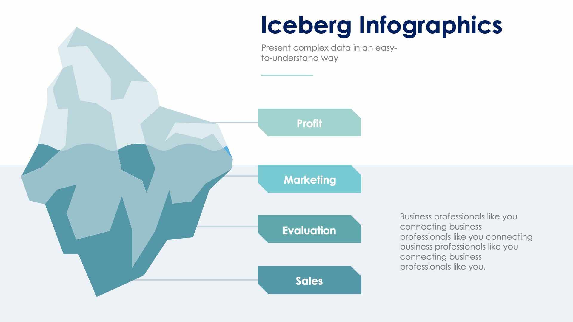 Iceberg Slide Infographic Template S01182219 | Infografolio