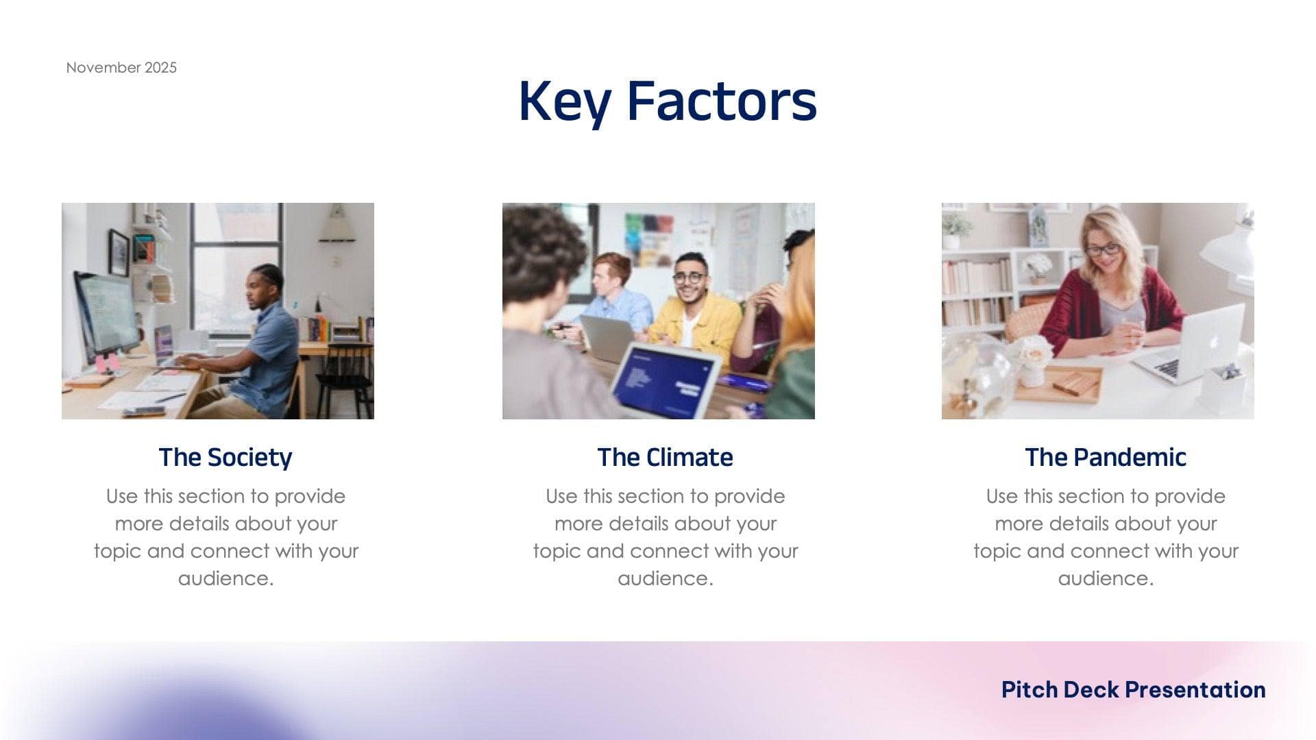 Key Factors Slide Template S10122201 | Infografolio