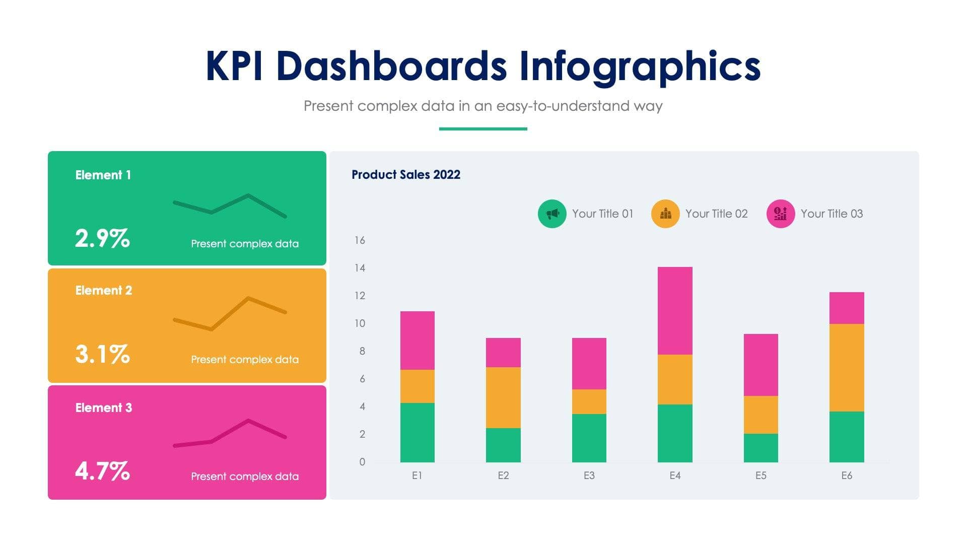 KPI Dashboard Slide Infographic Template S12132104 | Infografolio