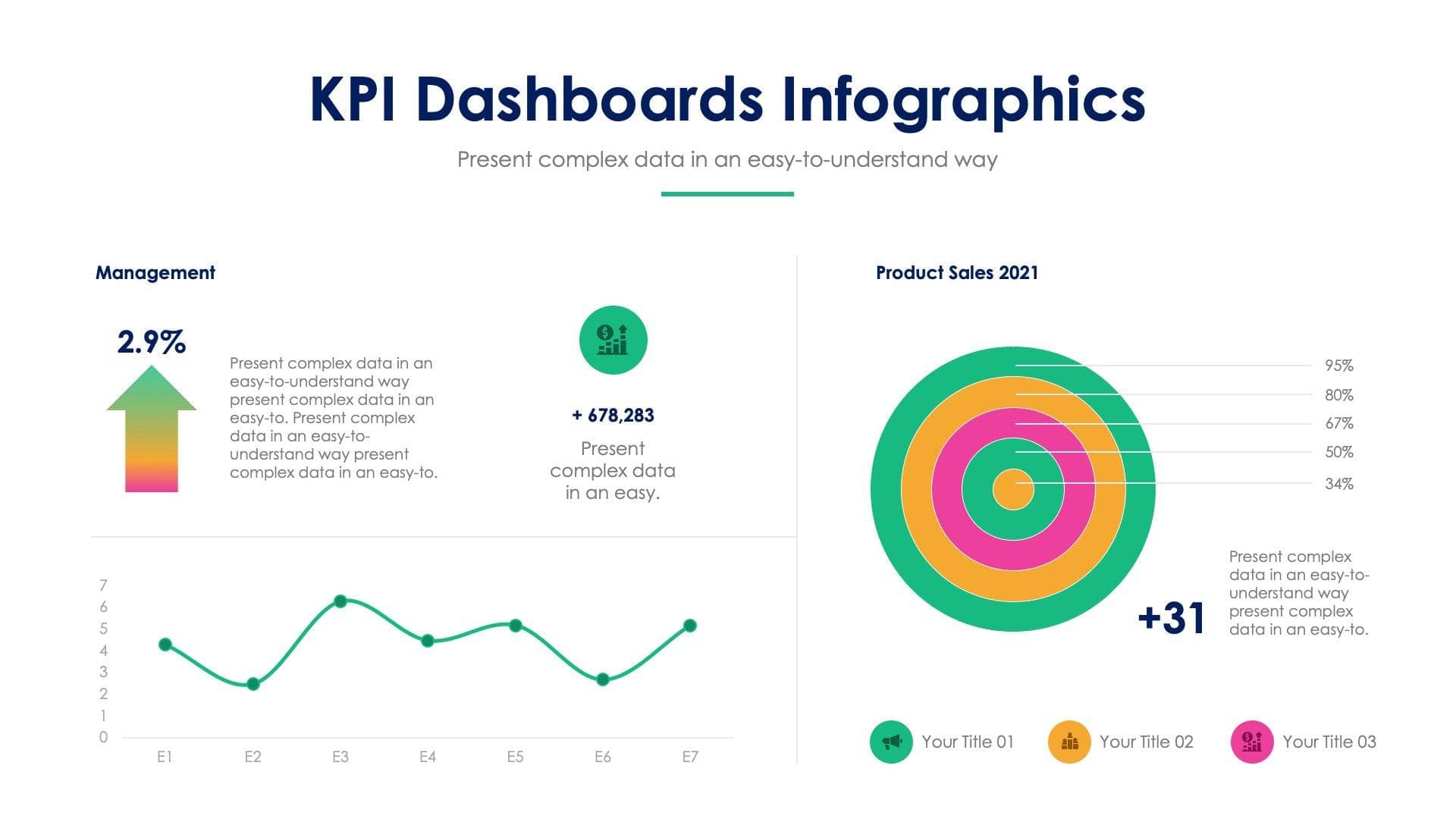 KPI Dashboard Slide Infographic Template S12132110 | Infografolio