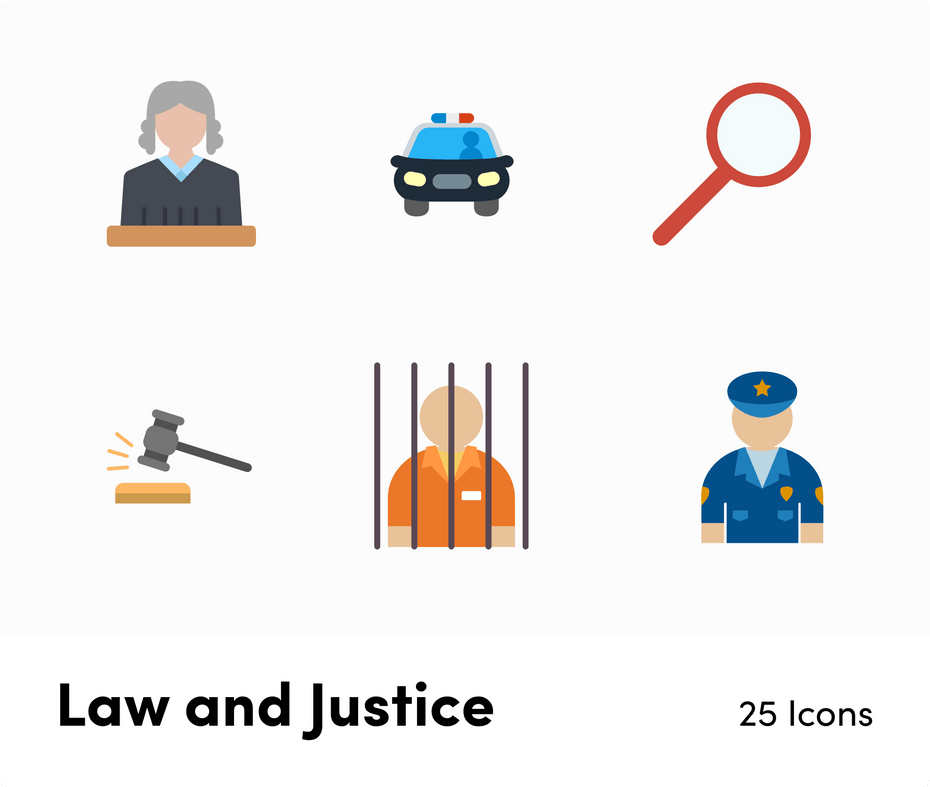 Law and Justice-Flat-Vector-Icons Icons Law and Justice Flat Vector Icons S12082101 powerpoint-template keynote-template google-slides-template infographic-template