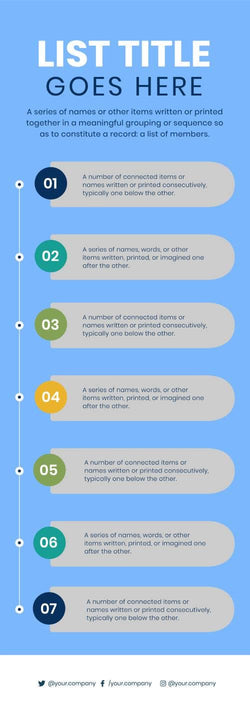 List-Infographics Infographics Sky Blue List Infographic Template powerpoint-template keynote-template google-slides-template infographic-template