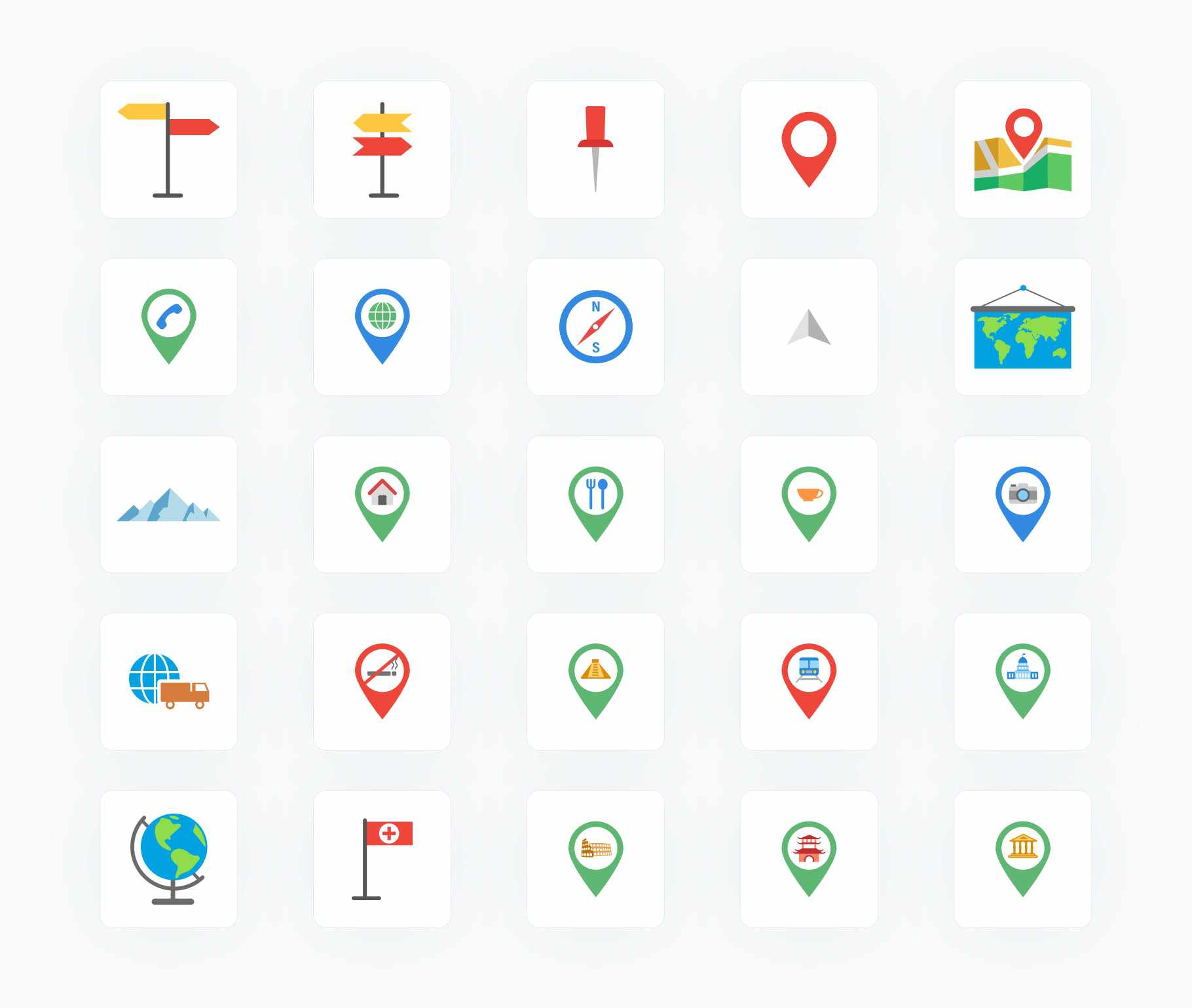 Maps-Flat-Vector-Icons Icons Maps Flat Vector Icons S12082103 powerpoint-template keynote-template google-slides-template infographic-template
