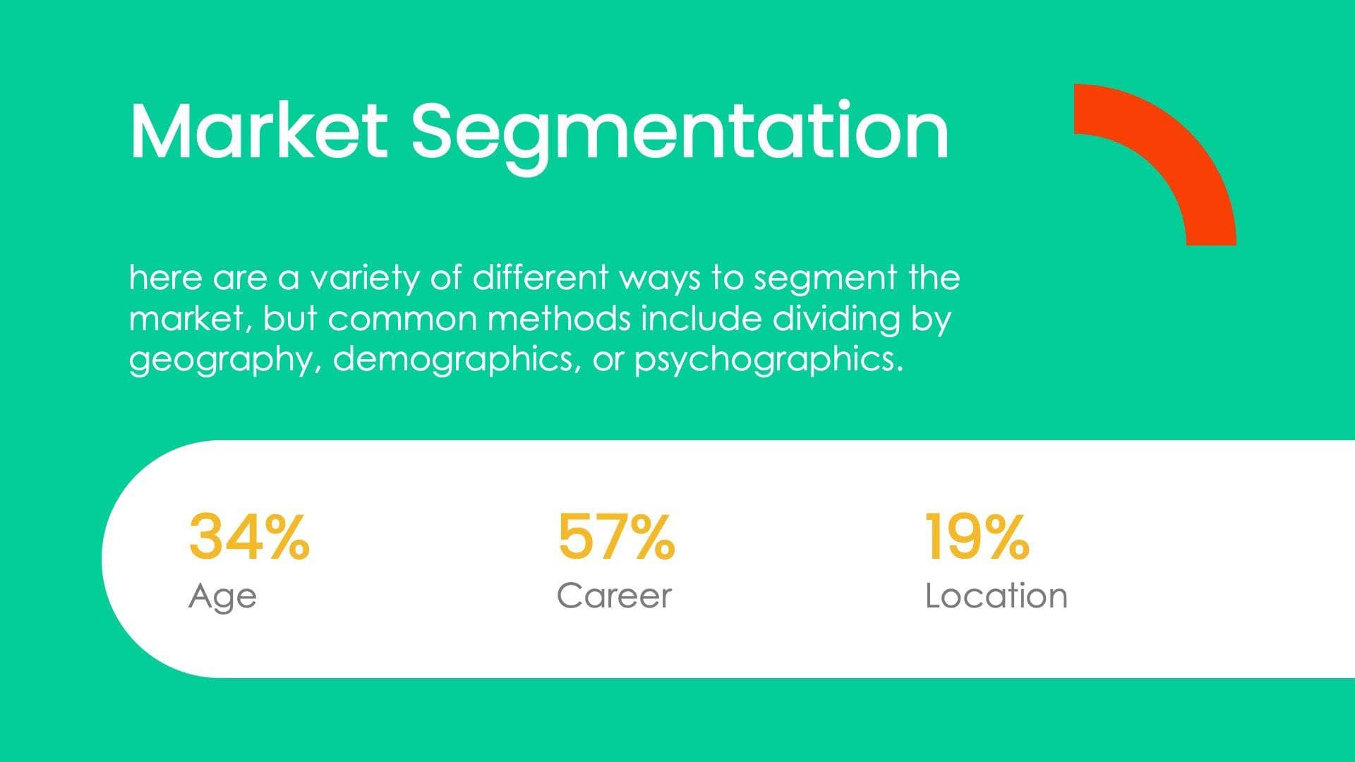 Market Segmentation Slide Infographic Template S09272202 | Infografolio