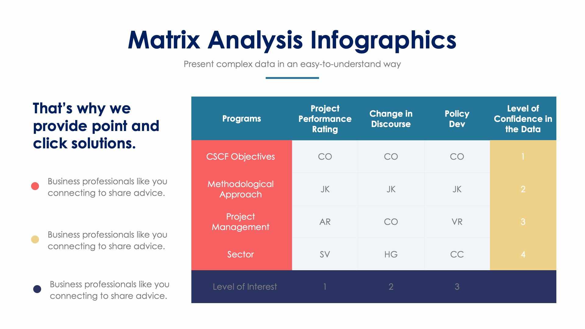 Matrix Analysis Slide Infographic Template S01172202 | Infografolio