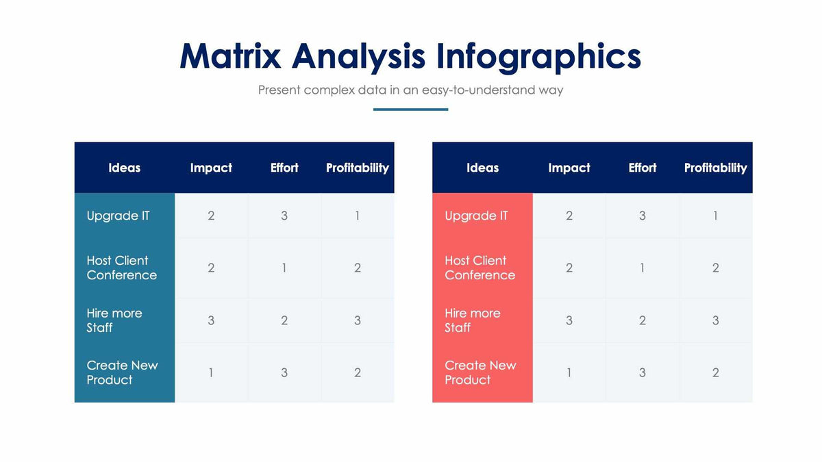 Matrix Analysis Slide Infographic Template S01172203 – Infografolio