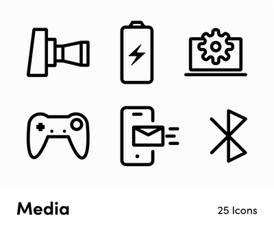 Media-Outline-Vector-Icons Icons Media Outline Vector Icons S12162101 powerpoint-template keynote-template google-slides-template infographic-template