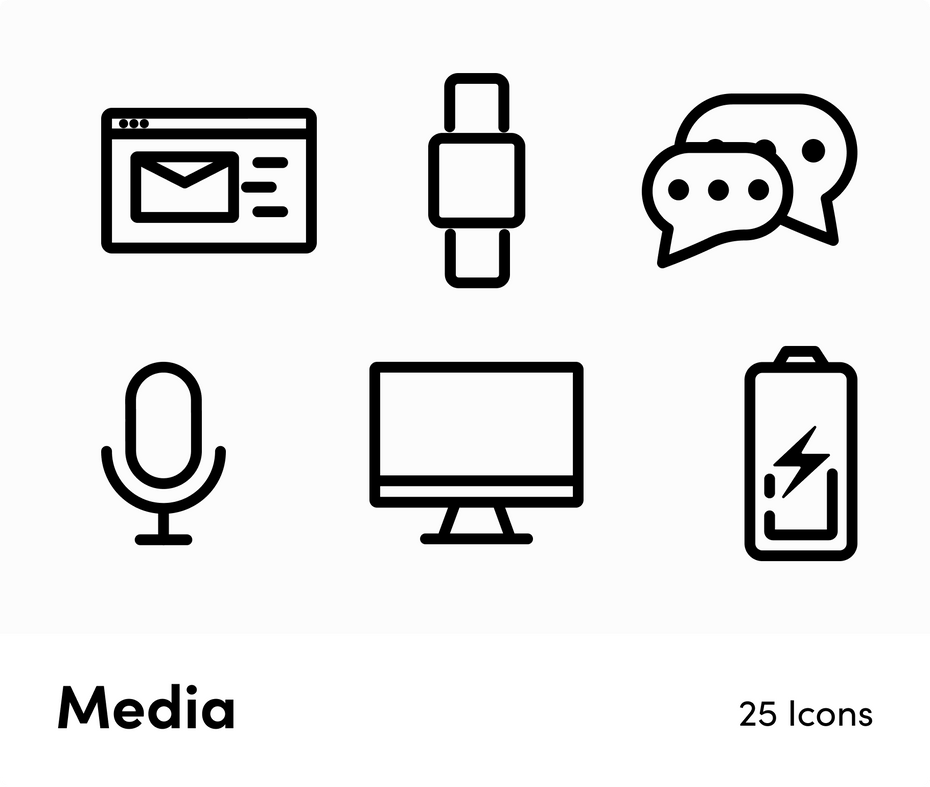 Media-Outline-Vector-Icons Icons Media Outline Vector Icons S12162102 powerpoint-template keynote-template google-slides-template infographic-template