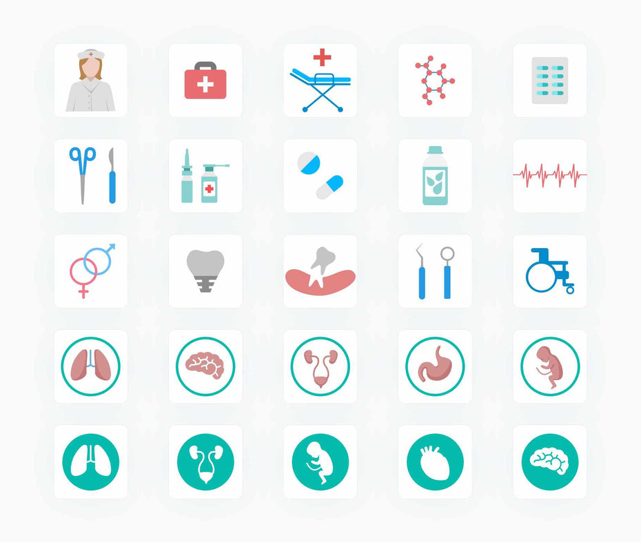 Medical-Flat-Vector-Icons Icons Medical Flat Vector Icons S12082101 powerpoint-template keynote-template google-slides-template infographic-template