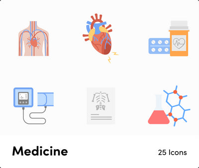 Medicine-Flat-Vector-Icons Icons Medicine Flat Vector Icons S01192203 powerpoint-template keynote-template google-slides-template infographic-template