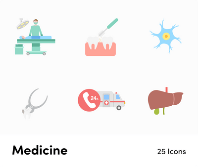 Medicine-Flat-Vector-Icons Icons Medicine Flat Vector Icons S01192205 powerpoint-template keynote-template google-slides-template infographic-template