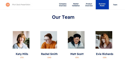 Meet Our Team-Slides Slides Our Team Orange and Blue Slide Template S10172202 powerpoint-template keynote-template google-slides-template infographic-template