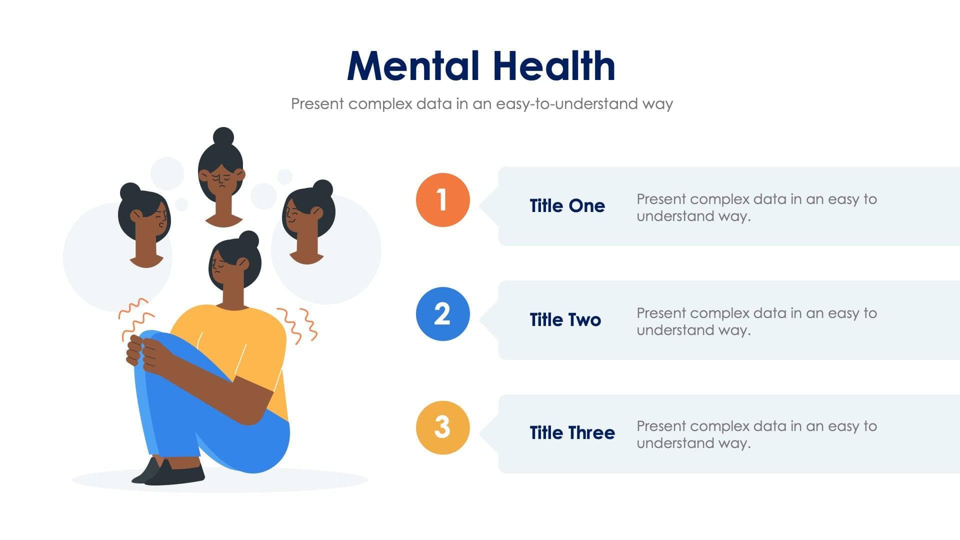 Mental Health Slide Infographic Template S05172210 | Infografolio