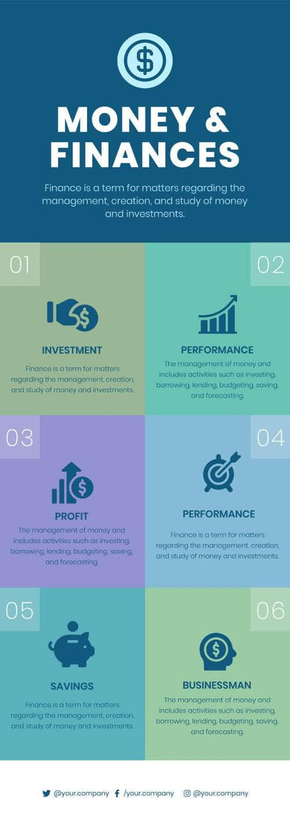 Money and Finances Infographic Template – Infografolio