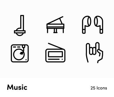 Music-Outline-Vector-Icons Icons Music Outline Vector Icons S12162102 powerpoint-template keynote-template google-slides-template infographic-template