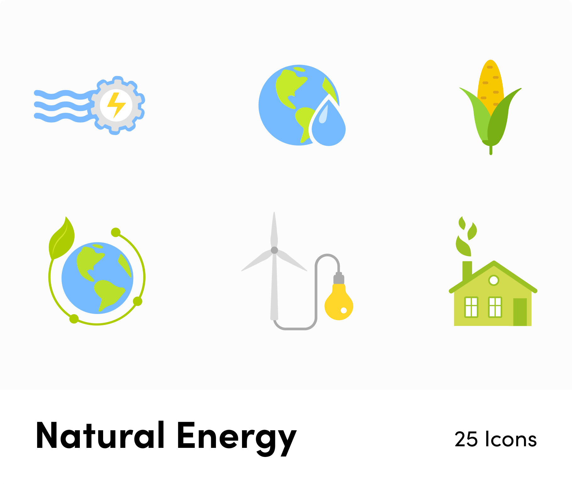 Natural Energy-Flat-Vector-Icons Icons Natural Energy Flat Vector Icons S12092101 powerpoint-template keynote-template google-slides-template infographic-template