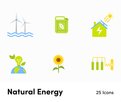 Natural Energy-Flat-Vector-Icons Icons Natural Energy Flat Vector Icons S12092102 powerpoint-template keynote-template google-slides-template infographic-template