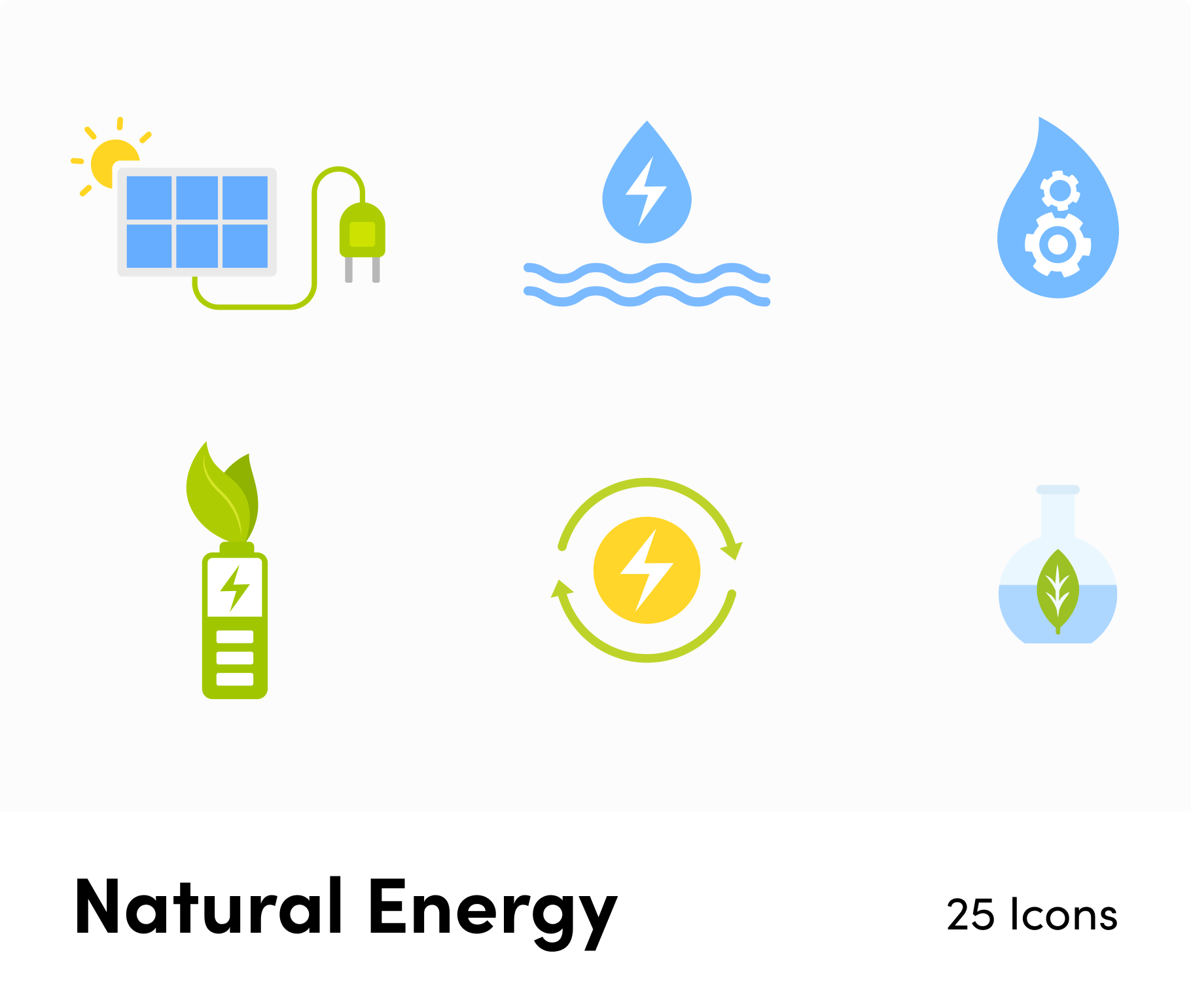 Natural Energy-Flat-Vector-Icons Icons Natural Energy Flat Vector Icons S12092104 powerpoint-template keynote-template google-slides-template infographic-template