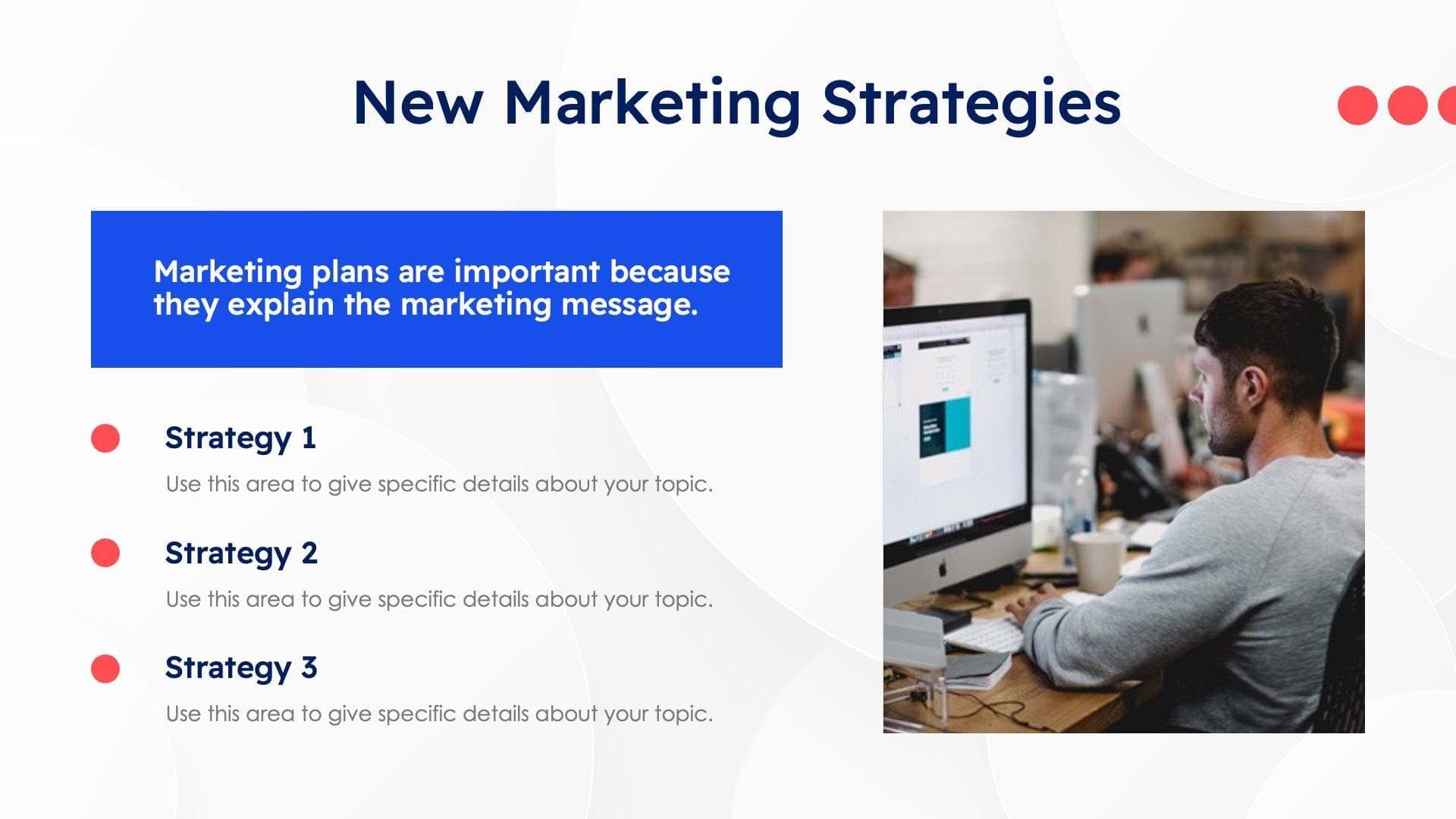 New Marketing Strategies Slide Template S12022201 | Infografolio