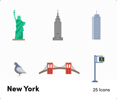 New York-Flat-Vector-Icons Icons New York Flat Vector Icons S12082103 powerpoint-template keynote-template google-slides-template infographic-template