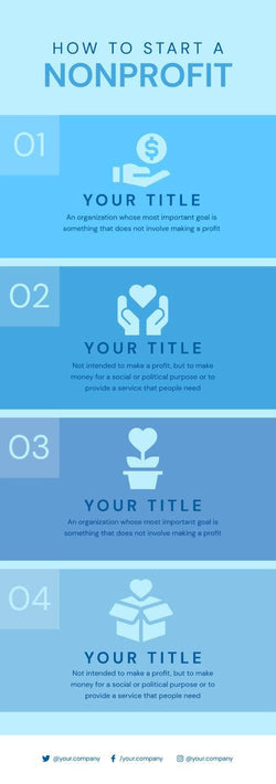 Nonprofit-Infographics Infographics How to Start a Nonprofit Infographic Template powerpoint-template keynote-template google-slides-template infographic-template
