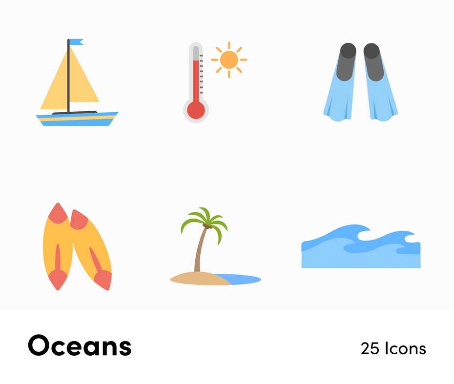 Oceans-Flat-Vector-Icons Icons Oceans Flat Vector Icons S12092101 powerpoint-template keynote-template google-slides-template infographic-template