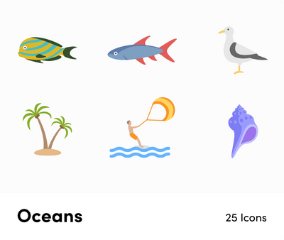 Oceans-Flat-Vector-Icons Icons Oceans Flat Vector Icons S12092102 powerpoint-template keynote-template google-slides-template infographic-template